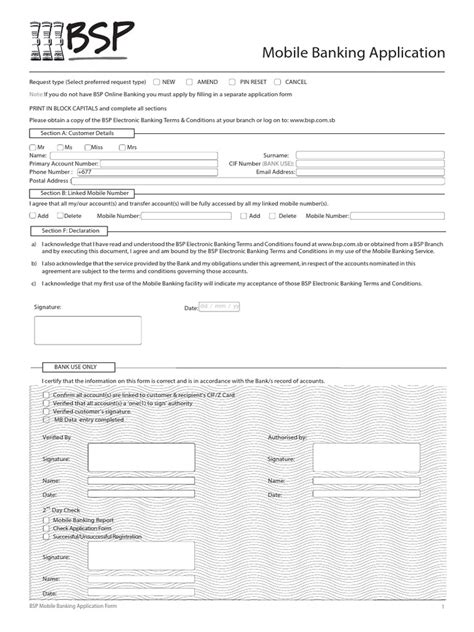 bsp online banking application form|Mobile Banking Application.